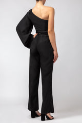 One-Shoulder Tailored Jumpsuit