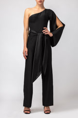 One-Shoulder Tailored Jumpsuit